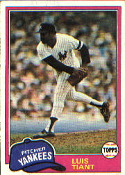 1981 Topps Baseball Cards      627     Luis Tiant